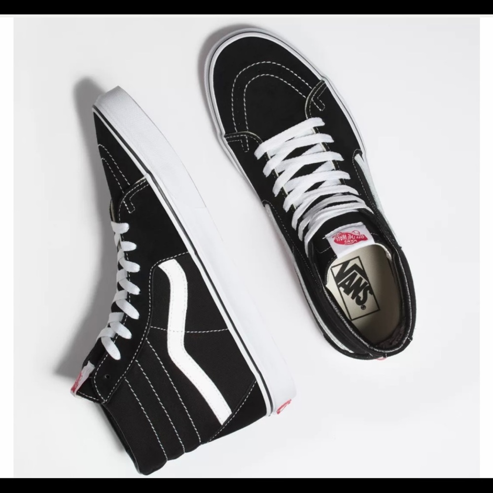 Vans hi top skate shoes worn once
